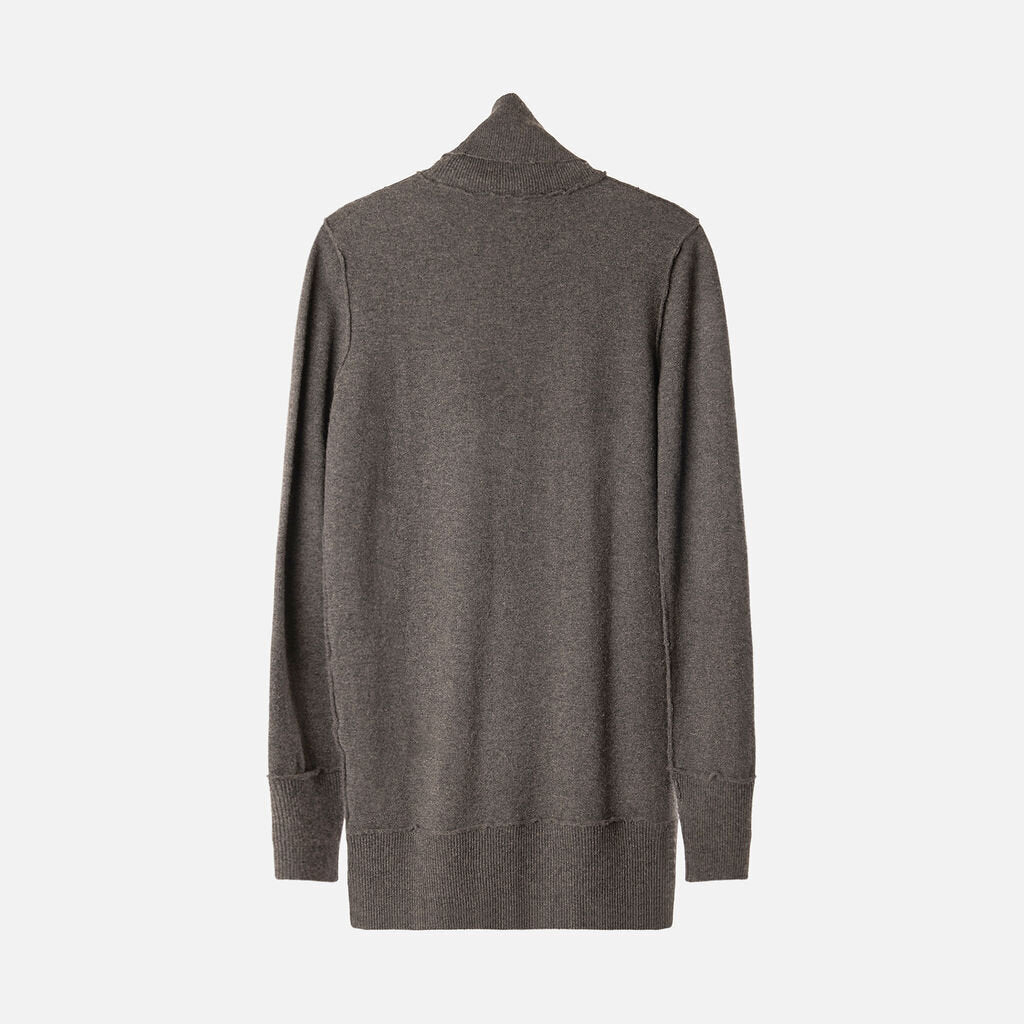 Dolce & Gabbana Grey Wool Turtleneck Sweater