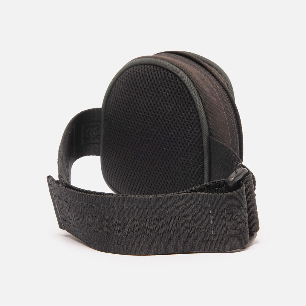 Chanel Green & Grey Sport Line Arm Band & Pouch