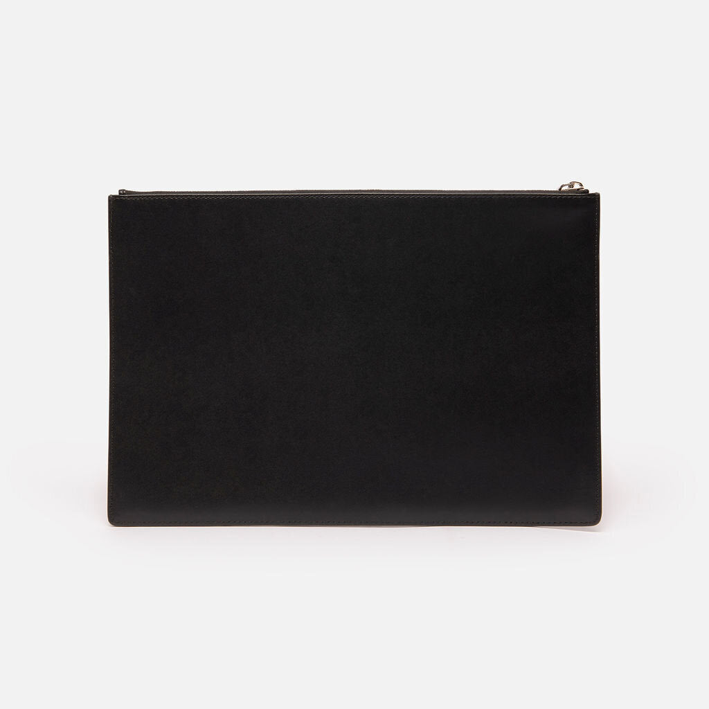 Givenchy Black Leather "I Feel Love" Clutch