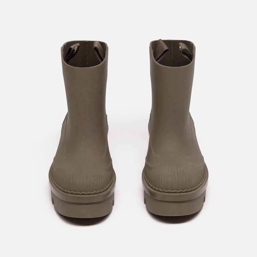 Chloe Army Green Lug Sole Boots