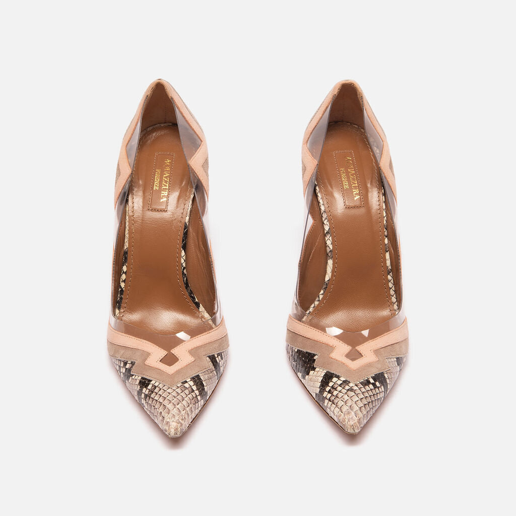 Aquazzura Snakeskin Pumps