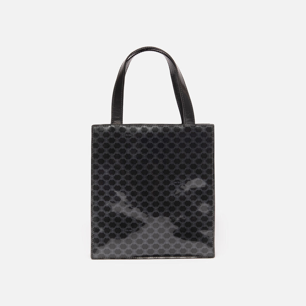 Celine Black Macadam Top Handle Bag