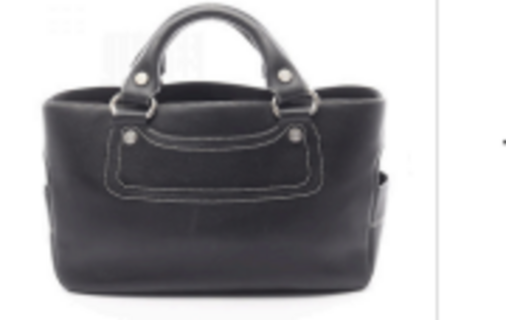 Black Contrast Stitch Boogie Bag
