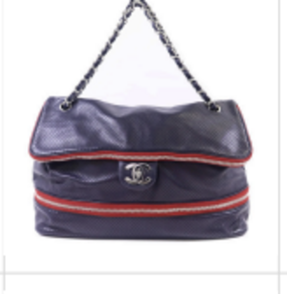 Navy & Red Stripe Single Flap