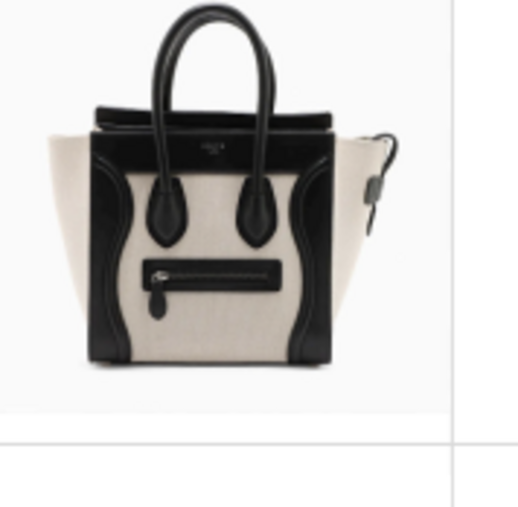 Black & White Micro Luggage TOte
