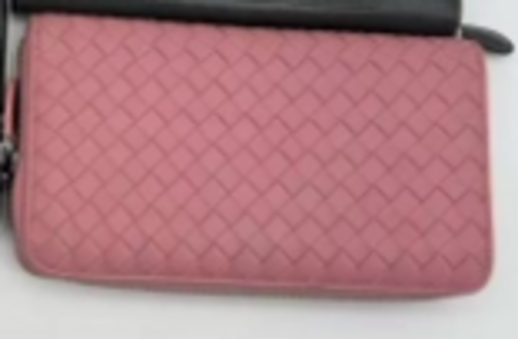 Pink Intrecciato Long Wallet