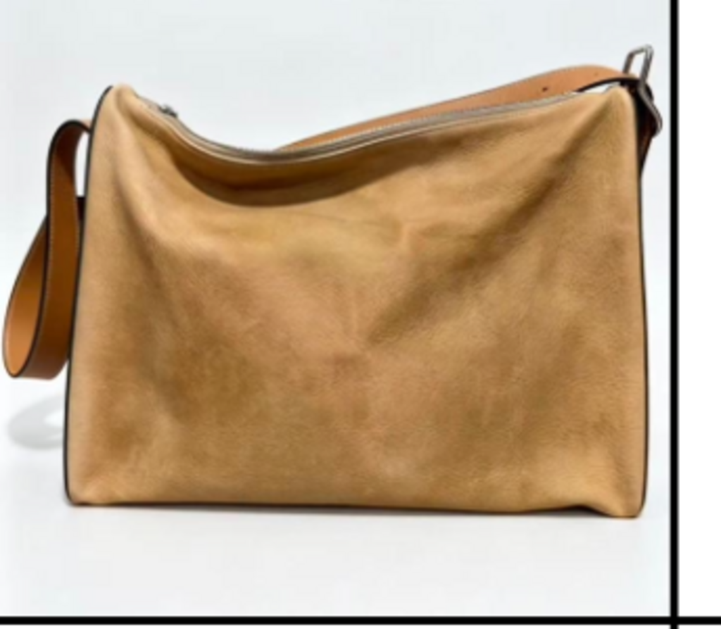 Brown Suede Shoulder Bag
