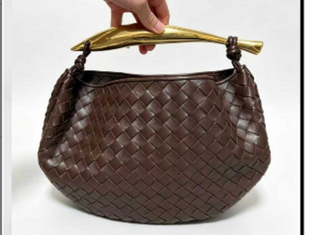 Brown Intrecciato Sardine Bag