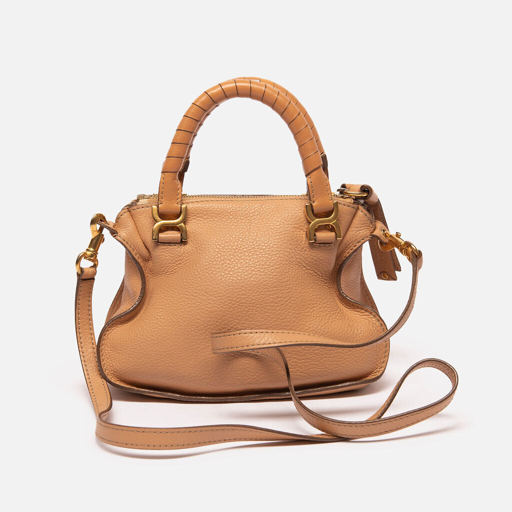 Chloe Tan Leather Marcie Bag