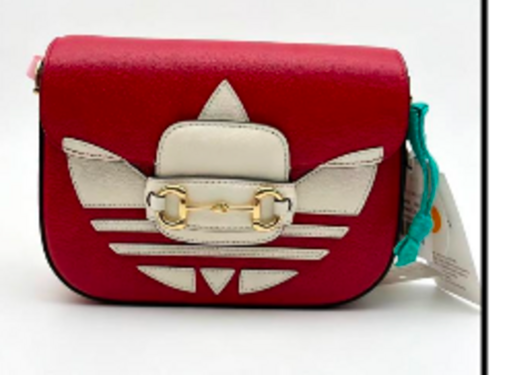 Red & White Adidas Horsebit 1955 Bag