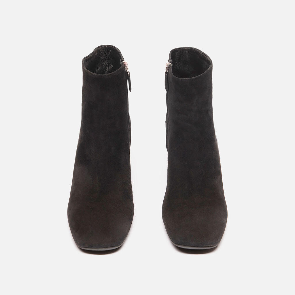 Prada Black Suede Ankle Booties