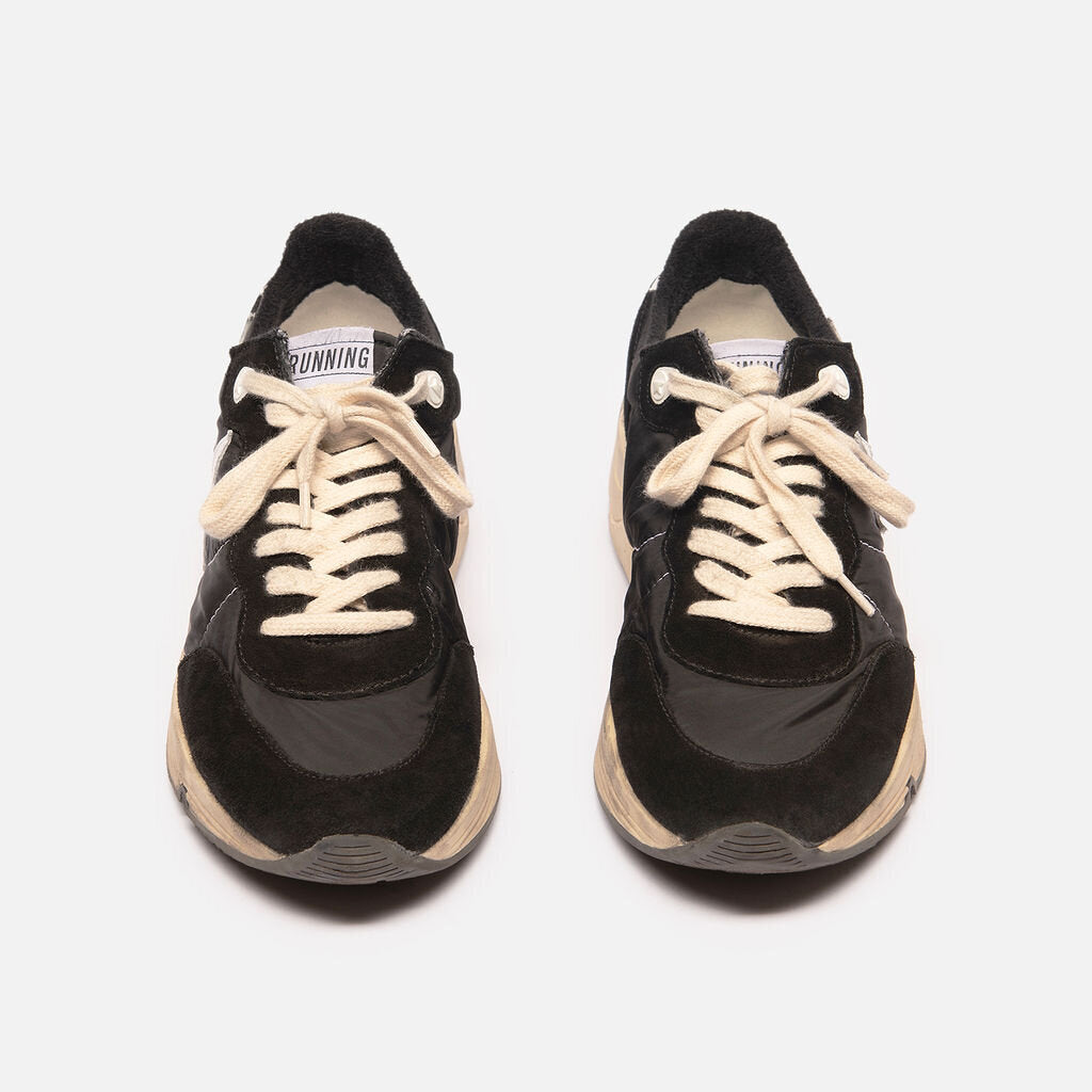 Golden Goose Black Suede & Neoprene Running Sneakers