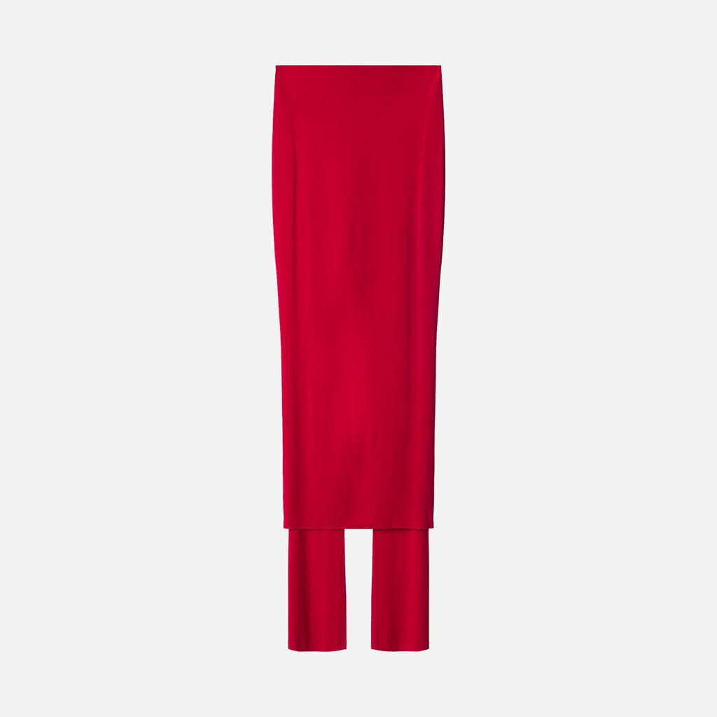 Alaia Hot Pink Viscose Skirt Pants