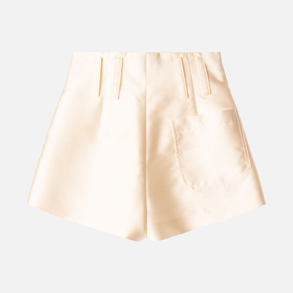 Sandro Cream Poly Short