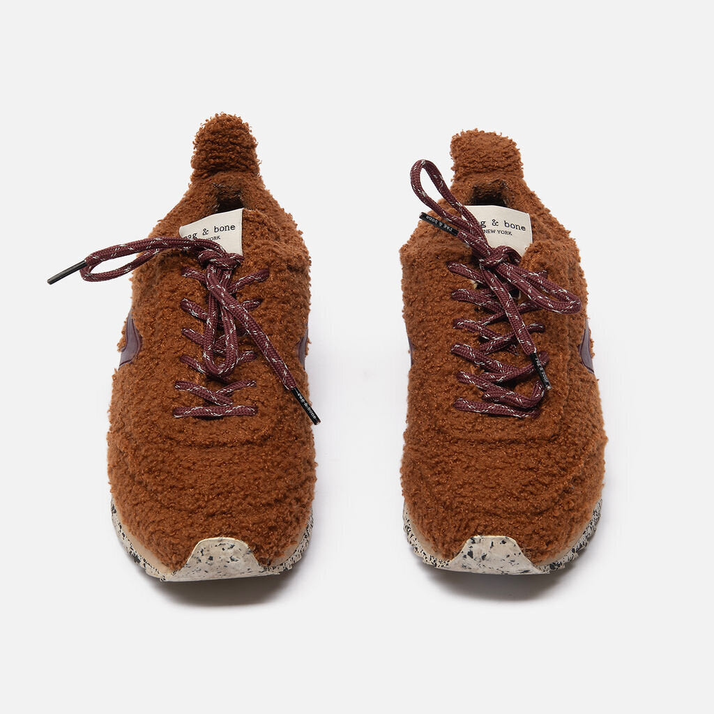 Rag & Bone Brown Shearling Sneakers