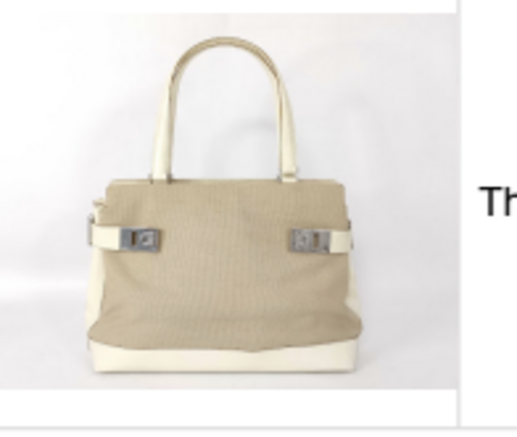 Tan Canvas & Leather Tote