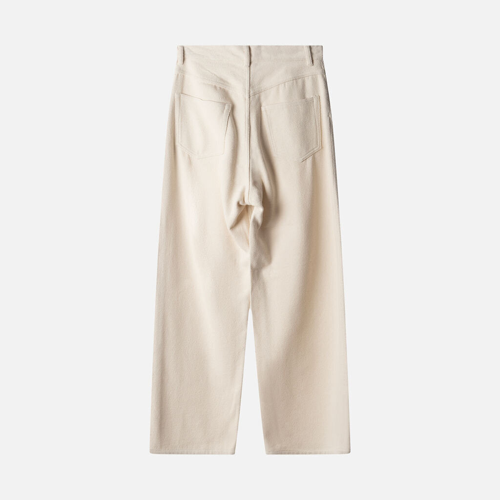 Auralee Cream Silk Pant
