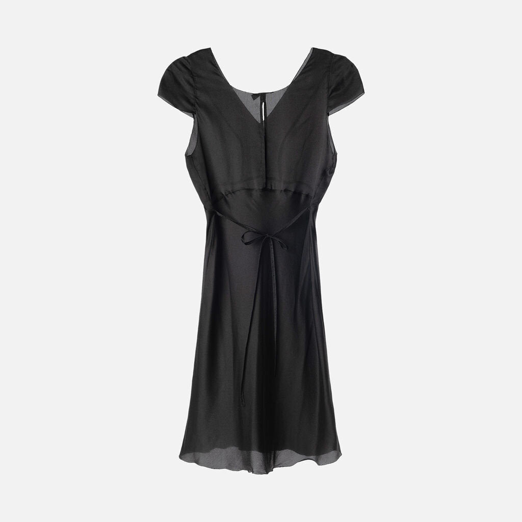 Prada Black Silk Mini Dress (1997)