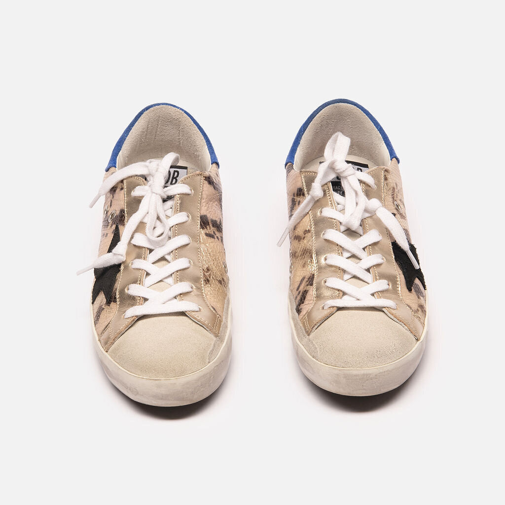 Golden Goose Snakeskin Print Sneakers