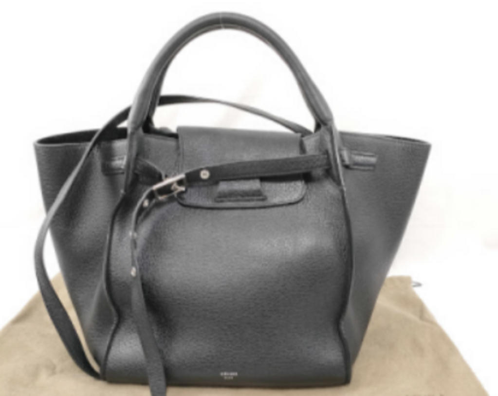 Black Leather Small Big Bag