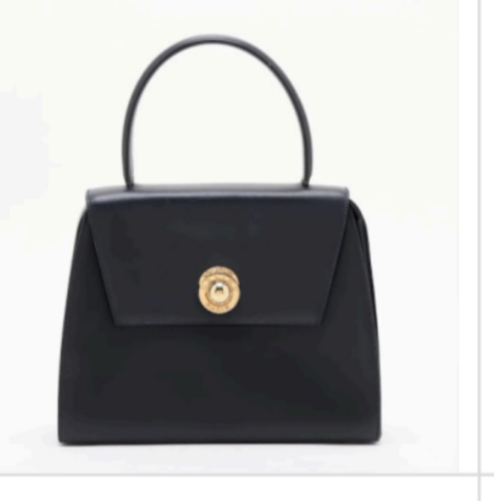 Navy Starball Top Handle Bag