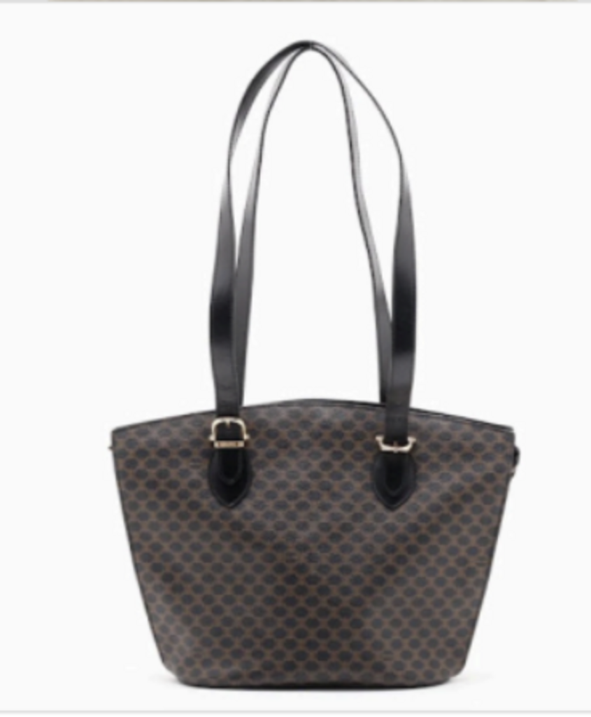 Black & Brown Macadam Long Shoulder Bag