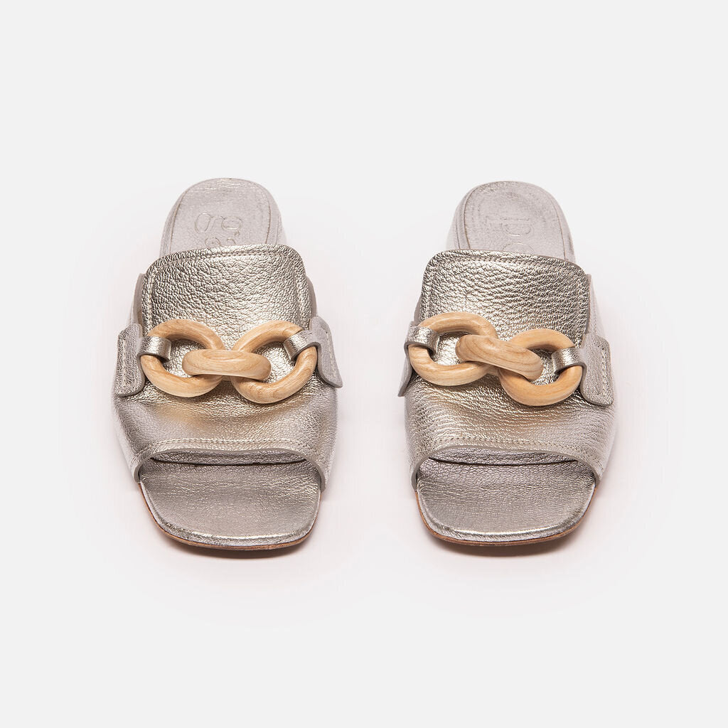 Pedro Garcia Metallic Sandals