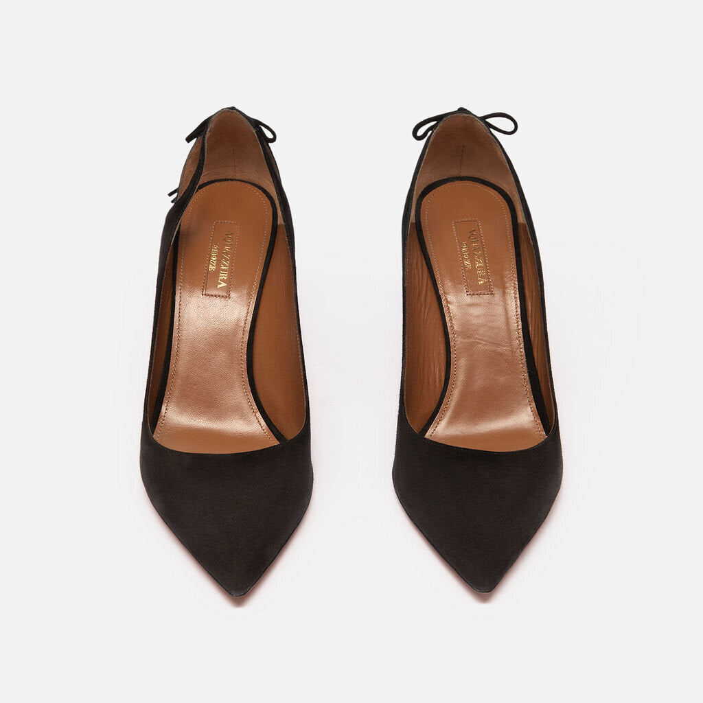 Aquazzura Black Suede Pumps