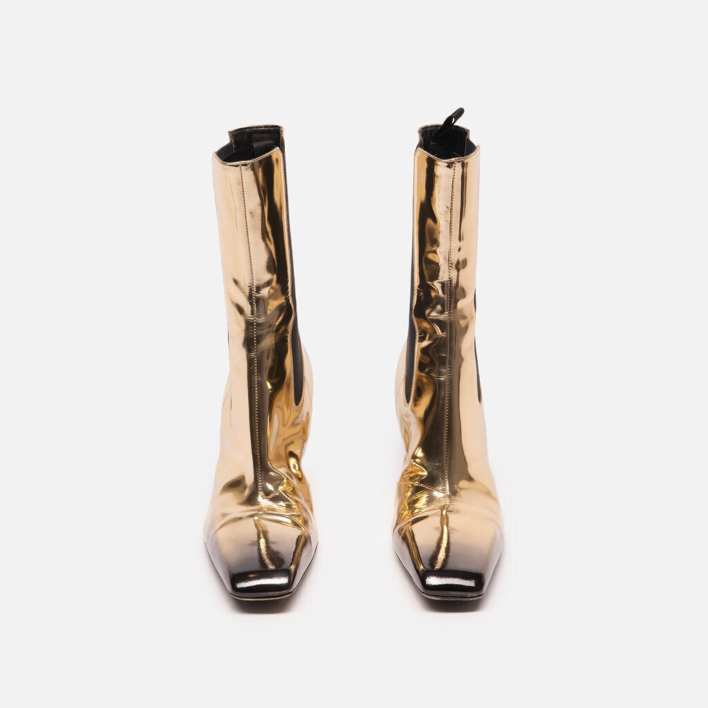 Prada Gold Metallic Boot
