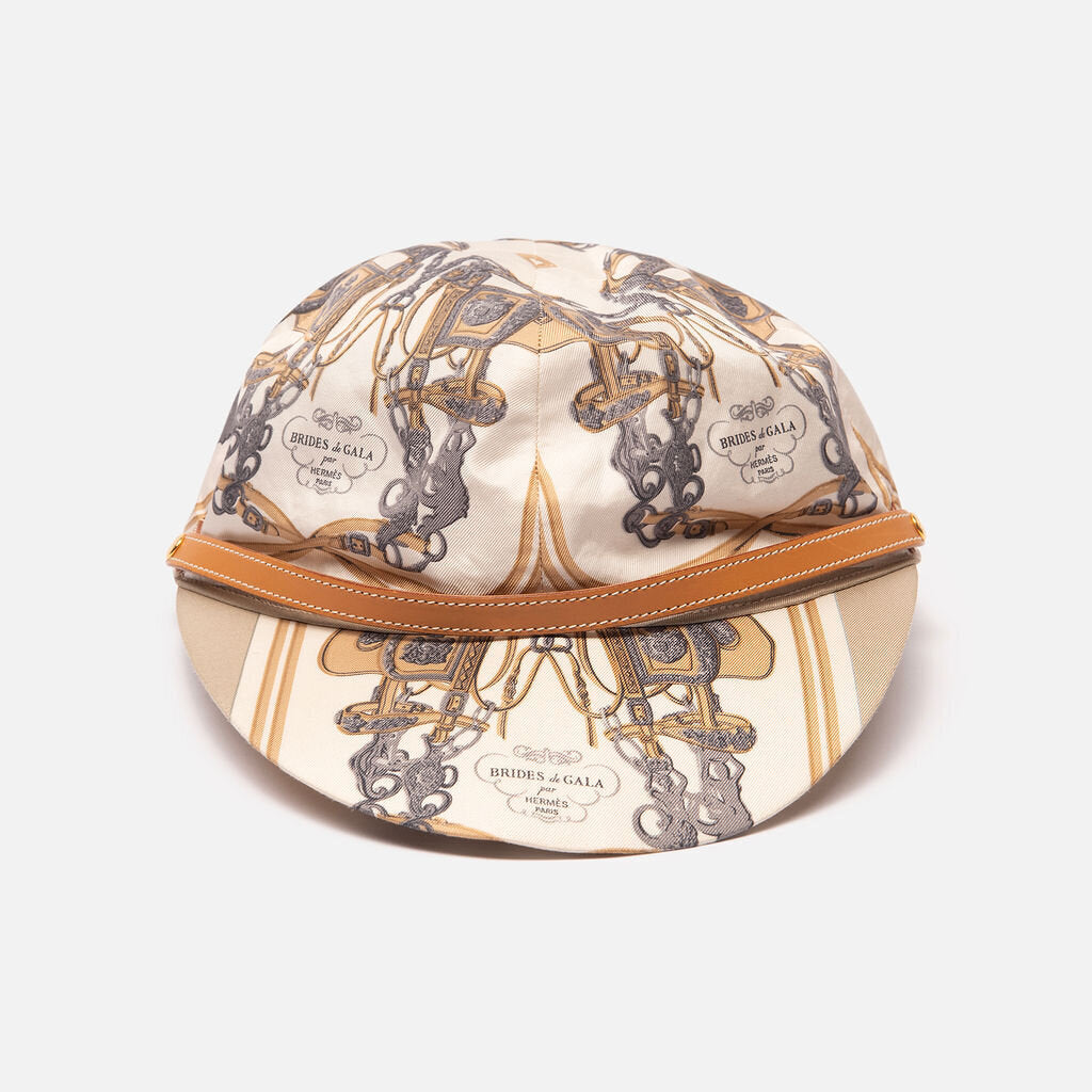 Hermes Cotton & Leather Cap