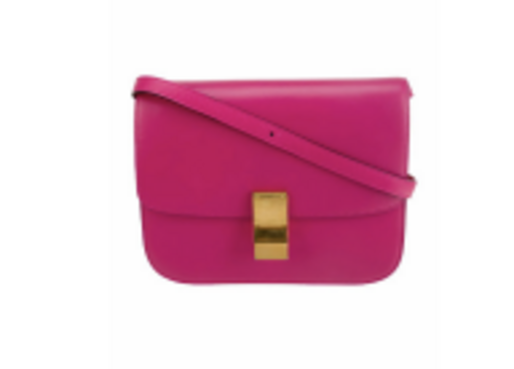 Pink Leather Medium Box Bag
