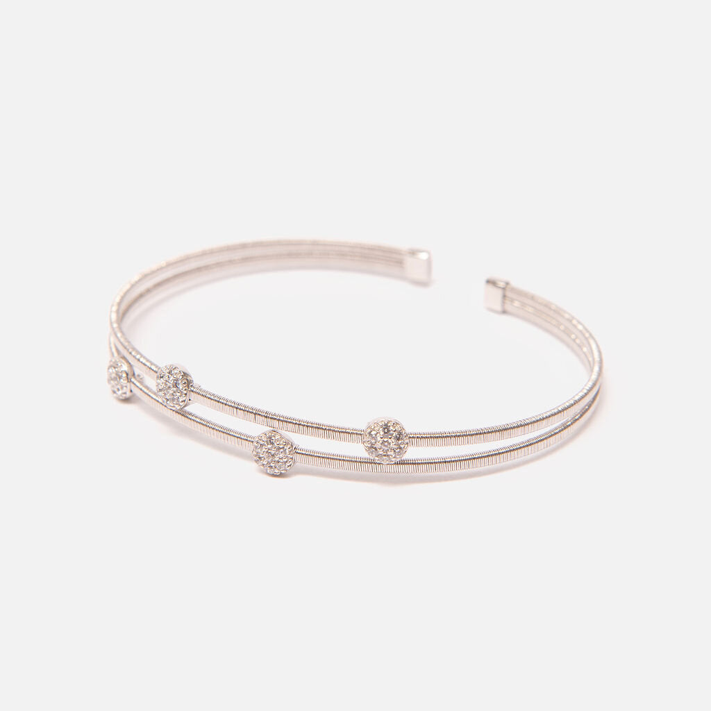 Jetsy Deanna White Gold Wire Bracelet