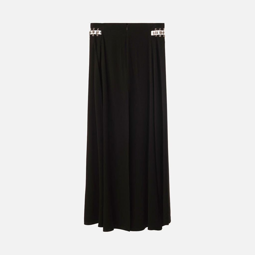 Rabanne Black Acetate Blend Maxi Skirt