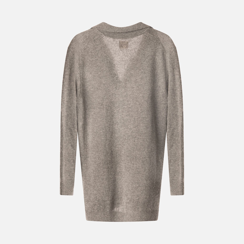 Khaite Grey Cashmere Sweater Dress