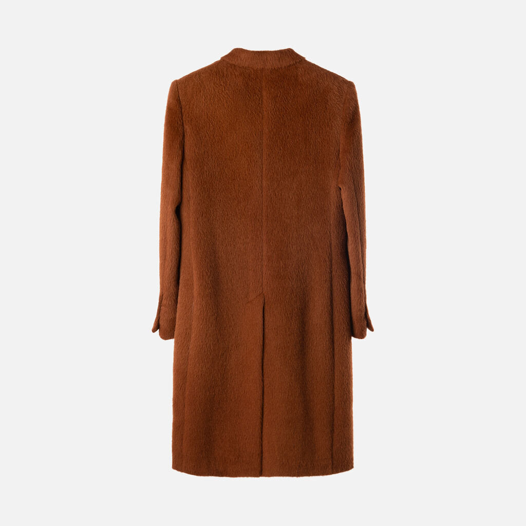 Acne Studios Rust Alpaca and Wool Coat