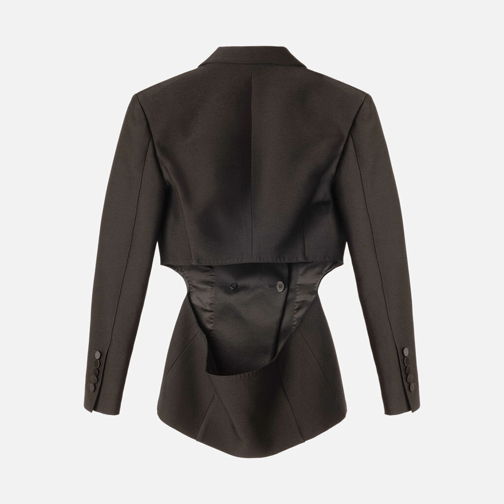 Tom Ford Black Open Back Blazer