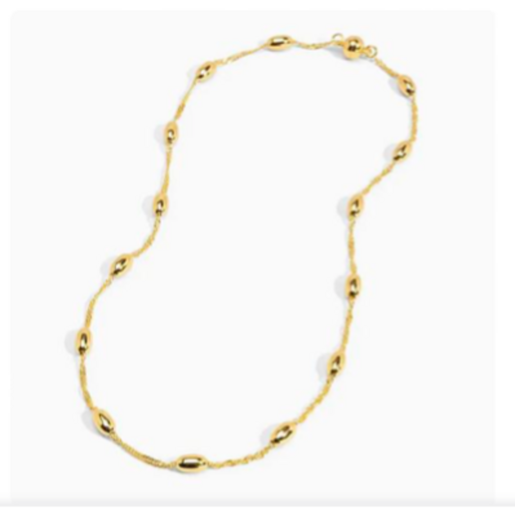 Spaced Rice Bean Magnet Necklace