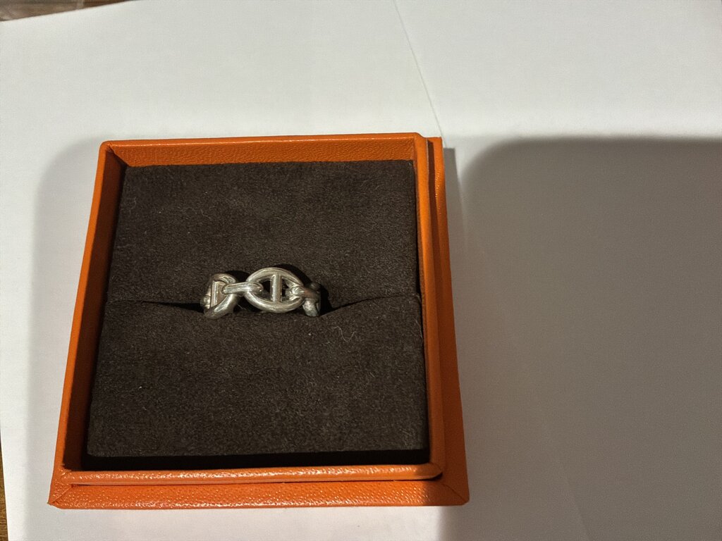 CHAIN D'ANCRE RING / SZ5/ 5.3 GRAMS STERLING