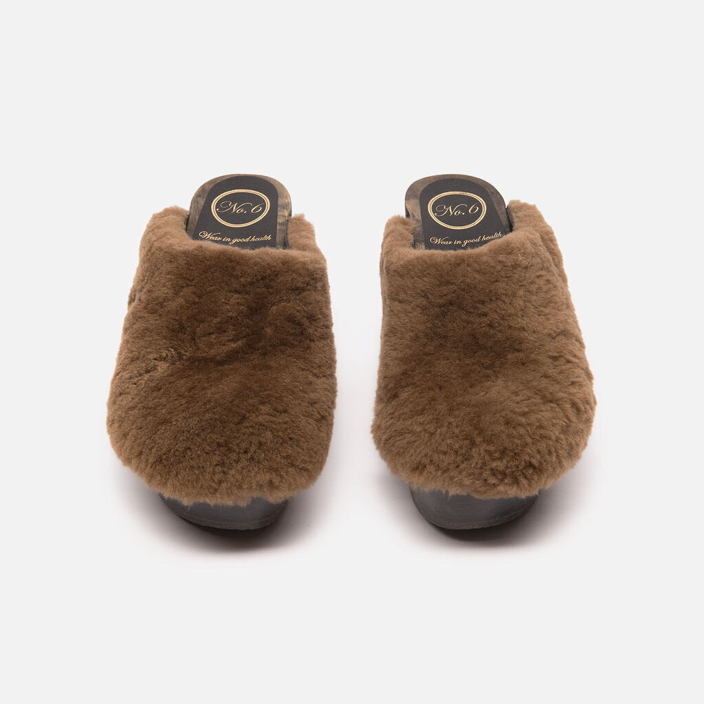 No.6 Store Brown Shearling Clog