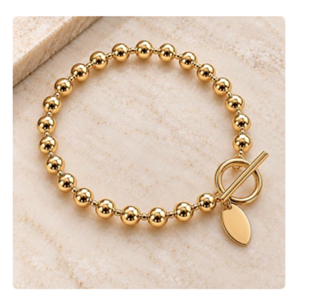 Ball Link Bracelet YG 7'