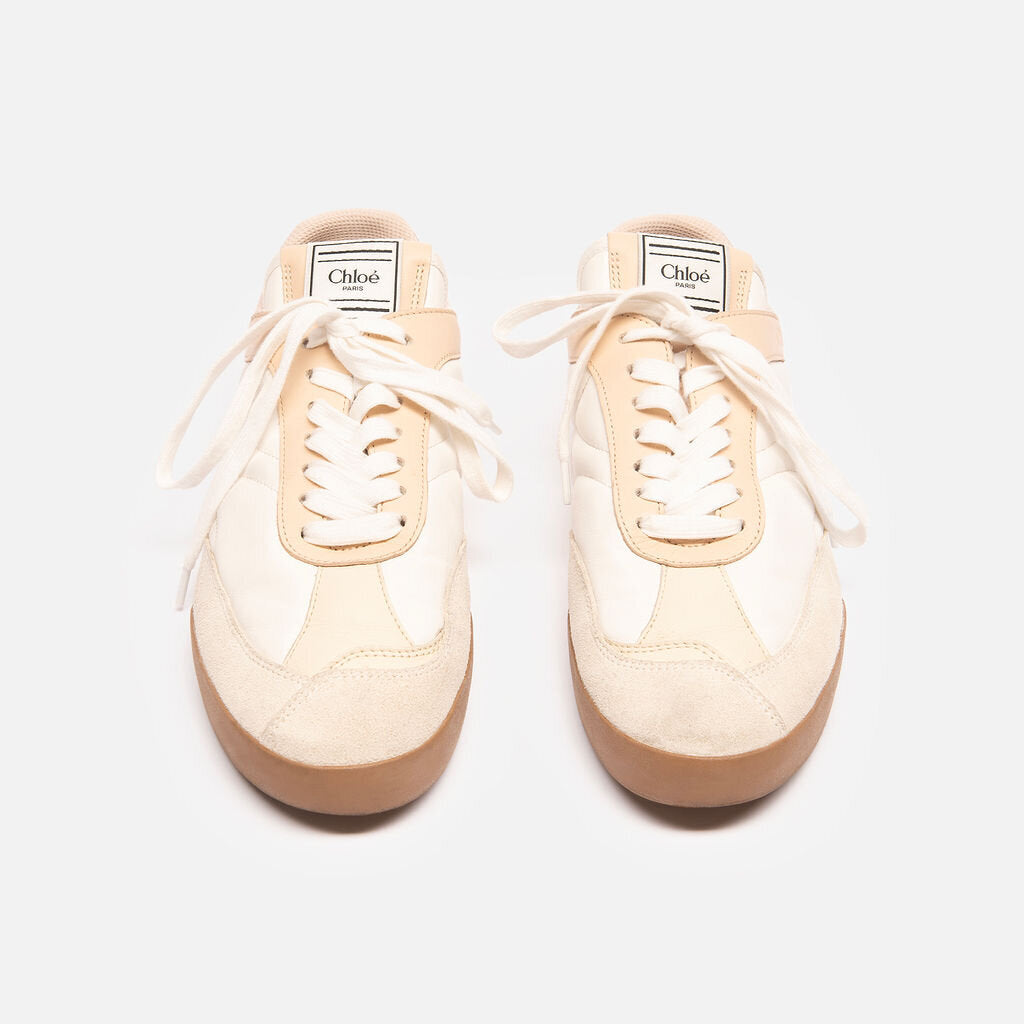 Chloe Cream Leather Sneaker