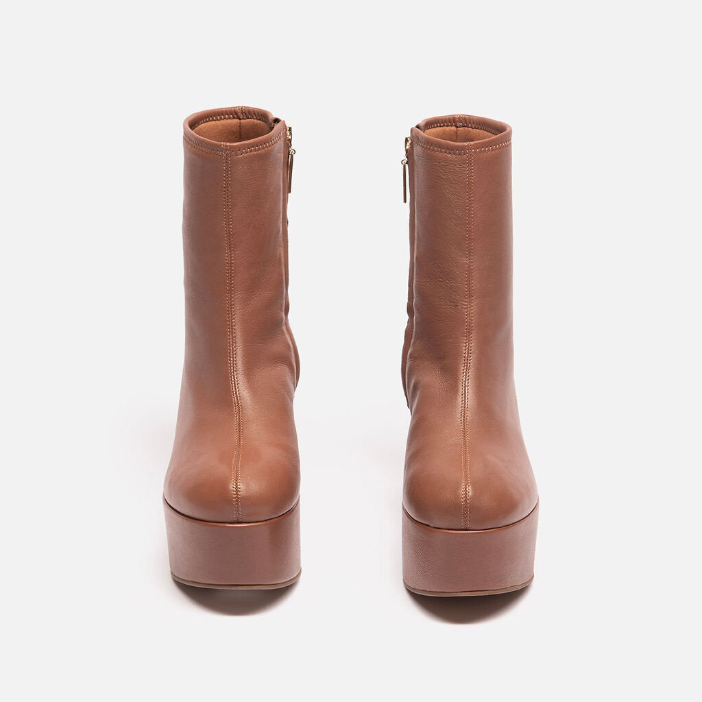 Larroude Brown Platform Boot