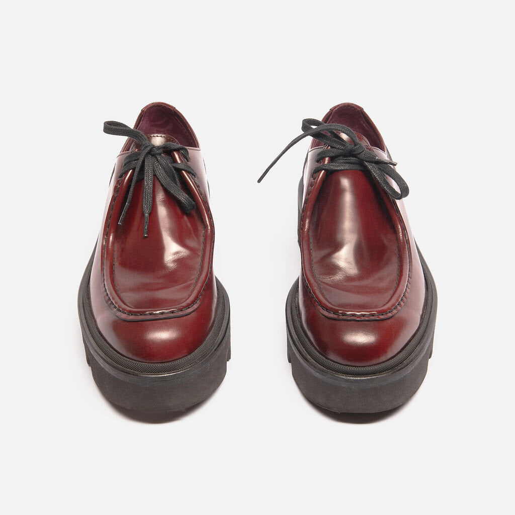 Dries Van Noten Red Patent Leather Oxfords