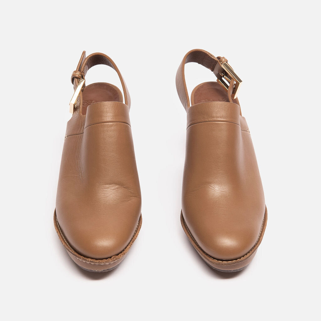 Max Mara Brown Clog Heels