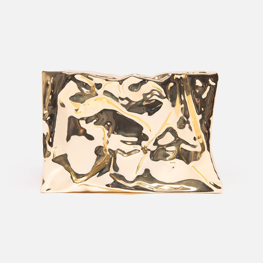 Proenza Schoulder Gold Crush Clutch Bag
