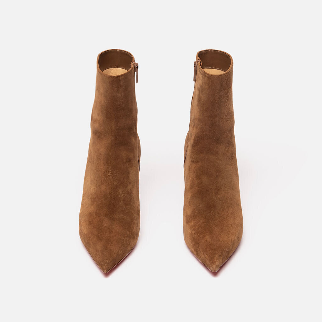 Christian Louboutin Brown Suede Ankle Boots