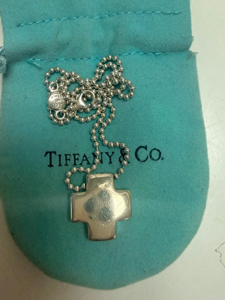 Sterling TCO Cross on Bead Chain