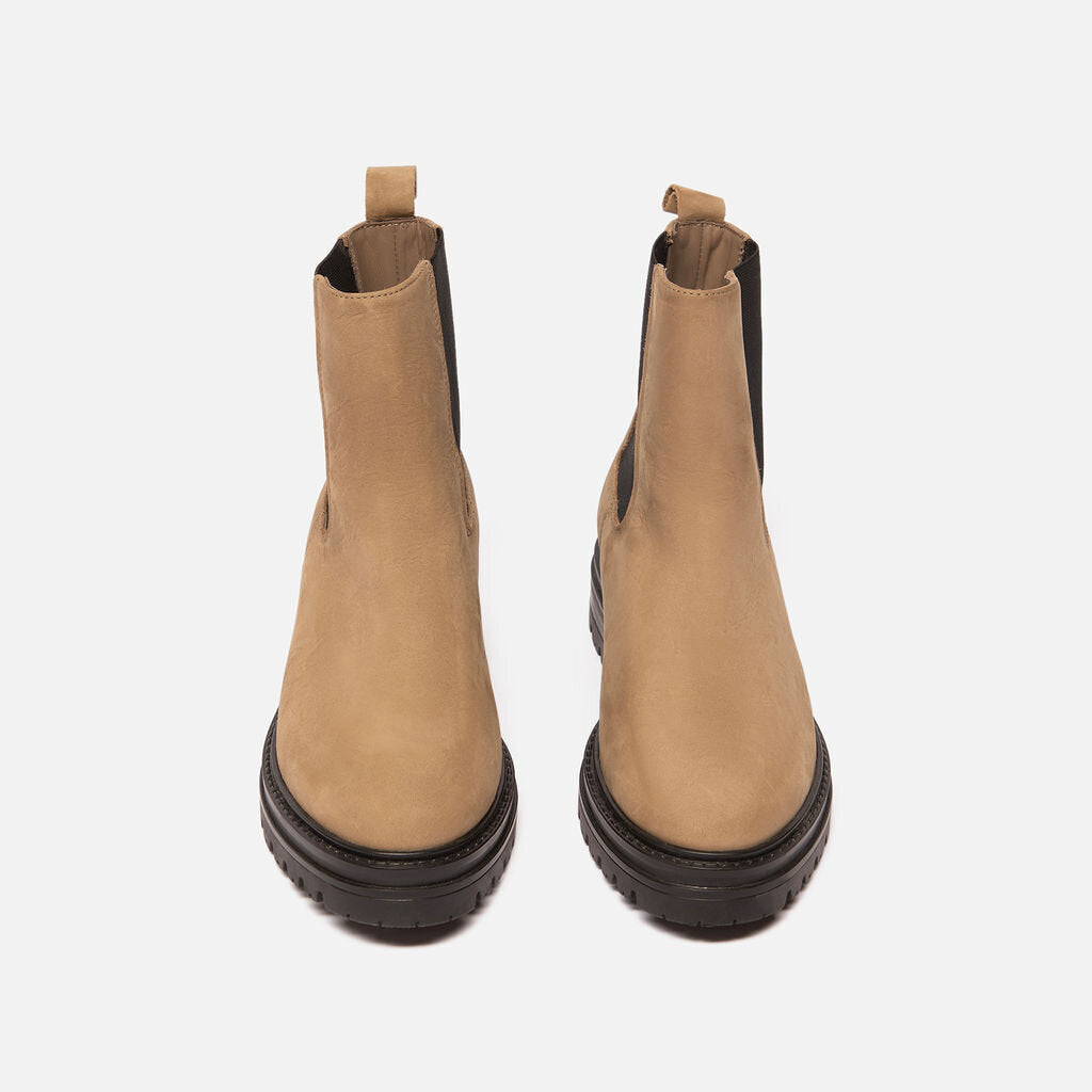 Jenni Kayne Beige Suede Ankle Boot