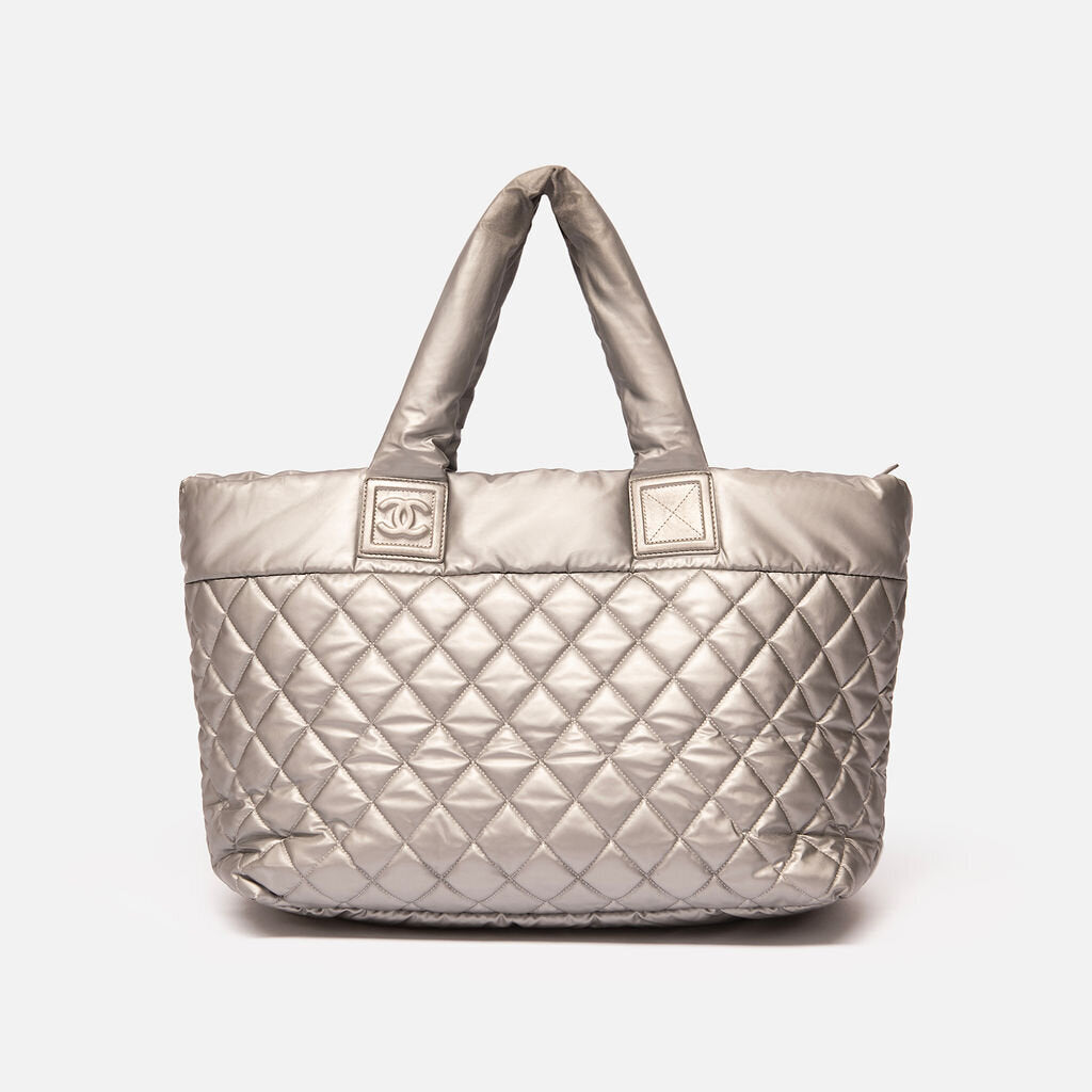 Chanel Gray Nylon Cocoon Tote