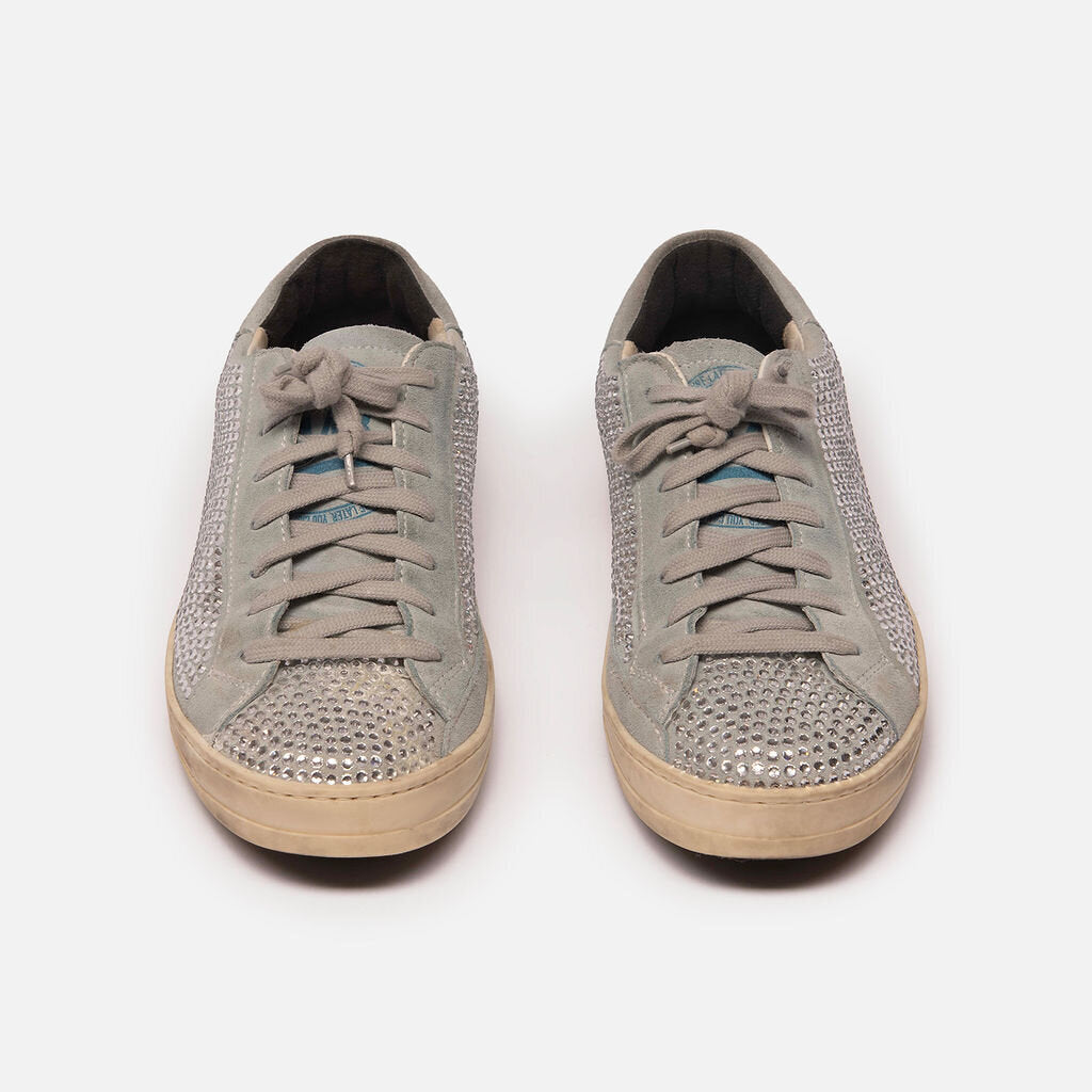 P448 Light Blue Rhinestone Sneaker